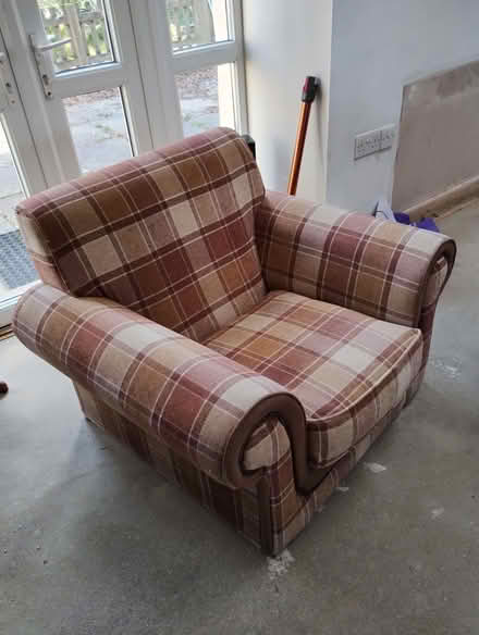Photo of free 3 seater sofa, chair, and footstool (Tremain SA43) #2
