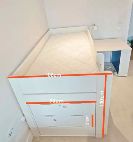 Photo of free Children's Cabin Bed with Desk, drawer, and bookshelf (Wandsworth SW18) #3