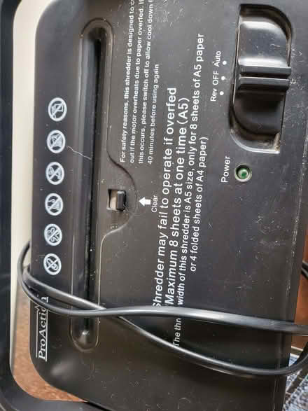 Photo of free Electric Paper Shredder (Holywell WD18) #3