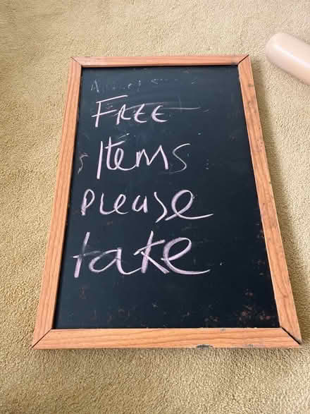 Photo of free Chalk board + Chalks (Blacklands TN34) #1