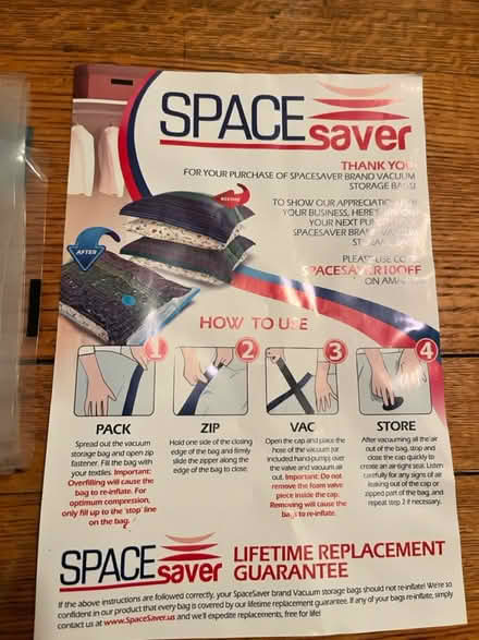 Photo of free Two 40x30” space saver bags (Kensington Brooklyn) #2