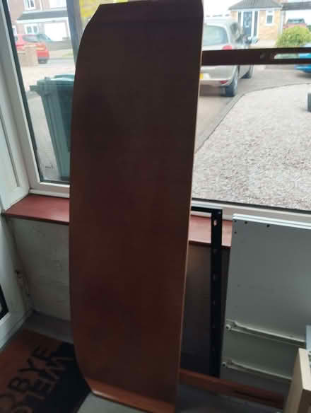 Photo of free 70's wooden doublebed headboard (Shepperton TW17) #1
