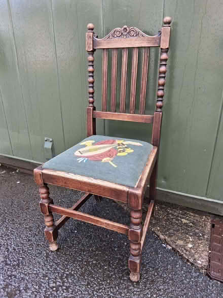Photo of free Patterned dining chair (Lower Hengoed SY10) #1