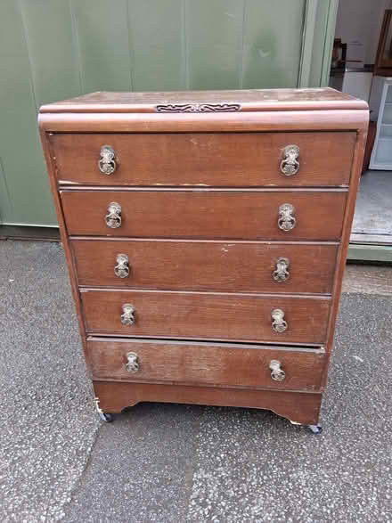 Photo of free 5 Drawer chest of drawers (Lower Hengoed SY10) #1