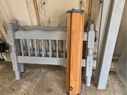 Photo of free 2x Single pine bed frame (Long Stratton NR15) #1
