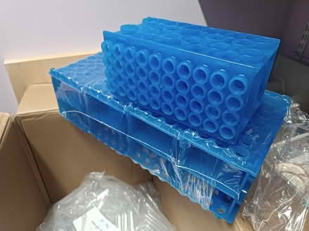 Photo of free 1000 Plastic Test Tubes and Stands (Totley S17) #2