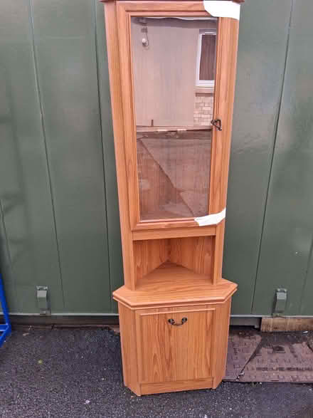 Photo of free Corner display cabinet with light fitting (Lower Hengoed SY10) #1