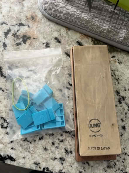 Photo of free Sharpening stone and angle guides (Hickory Ridge) #1