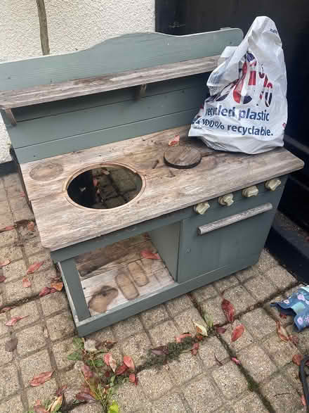 Photo of free Wooden mud kitchen & accessories (hertford heath) #1