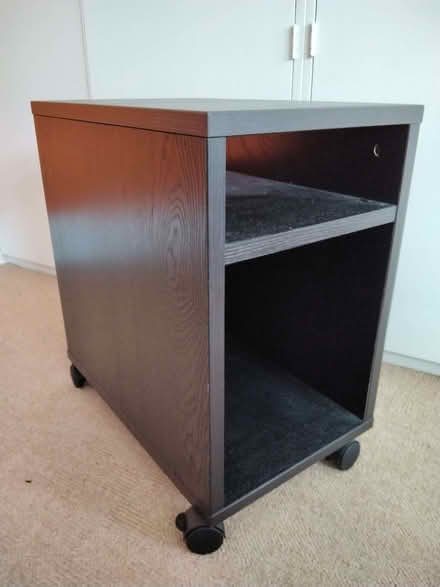 Photo of free Small black unit on wheels (Allerton L18) #1