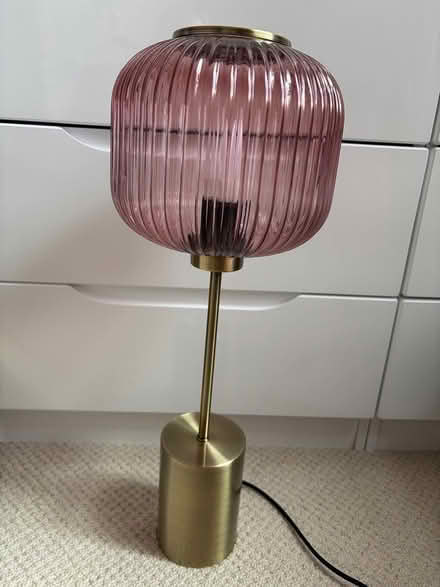Photo of free Glass table lamp (Hyde, SK14) #1