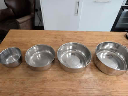 Photo of free 4 metal dishes (Prince William Court CB4) #1