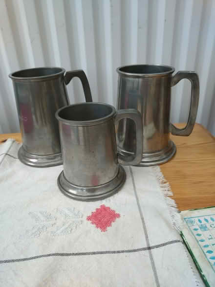 Photo of free Pewter mugs x 3 (ME16 near E Farleigh station) #1
