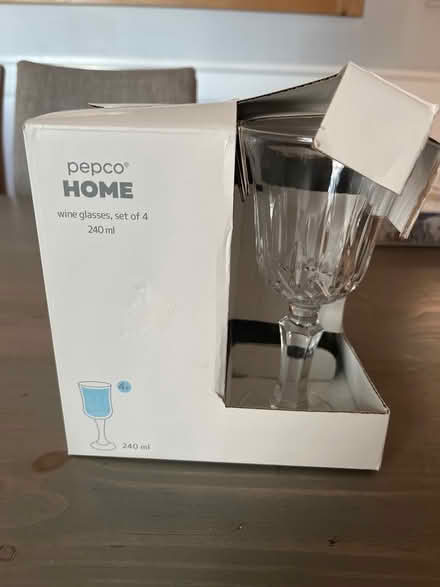 Photo of free 4 brand new wine glasses (Borrowash DE72) #1