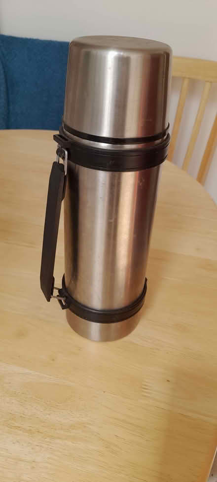 Photo of free large stainless steel flask (Saughall village CH1) #2