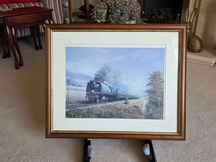 Photo of free Framed picture - steam train (Old Basing RG24) #1