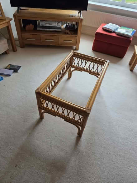 Photo of free Rattan coffee table (Old Basing RG24) #3