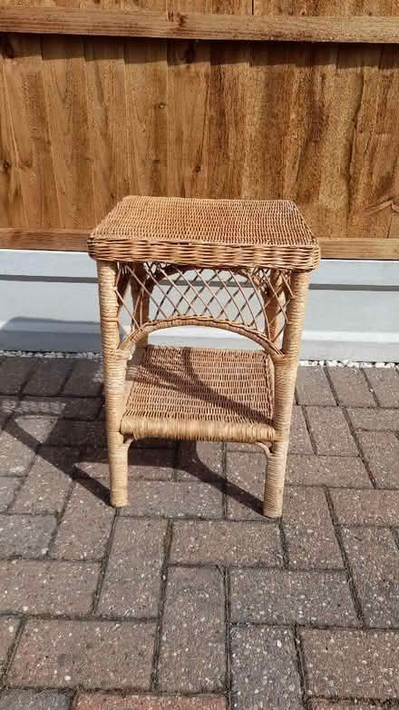 Photo of free Small Wicker side table (Stifford Clays RM16) #1