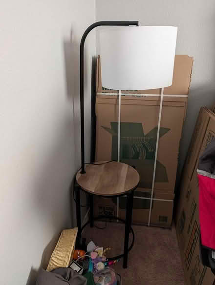 Photo of free Side table with lamp (Southern and Unser) #1