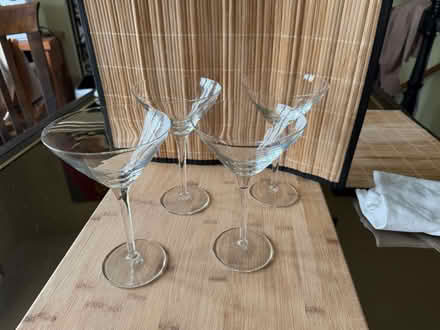 Photo of free 4 martini glasses (Old Barrhaven) #1