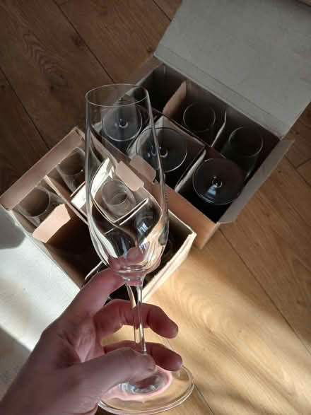 Photo of free Tall wine champagne glasses (Minsterley) #1