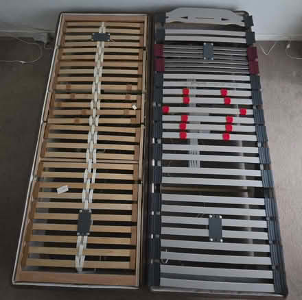 Photo of free Two Queen Size Orthopaedic Electric Rising Bed Bases (John Lea area NN8) #1