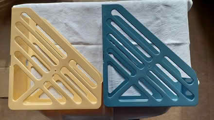 Photo of free 2 plastic magazine racks (St Werburgh's) #1