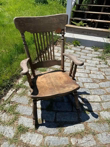 Photo of free Wood rocking chair (West Groton) #2