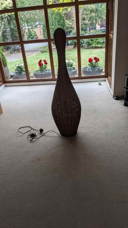 Photo of free Wicker floor lamp (Leybourne) #1