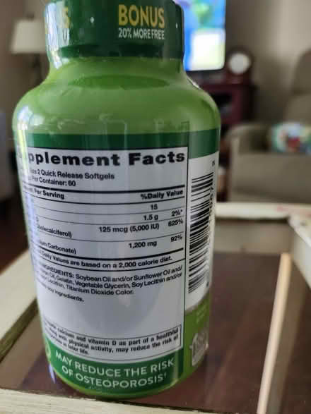 Photo of free Calcium Vitamins (Schaumburg & Barrington Rds) #2