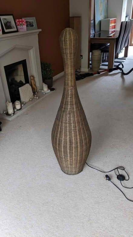 Photo of free Wicker floor lamp (Leybourne) #2