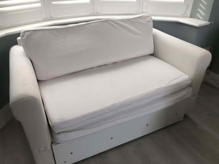 Photo of free Sofa hagalund foldable (Haslucks Green B90) #1