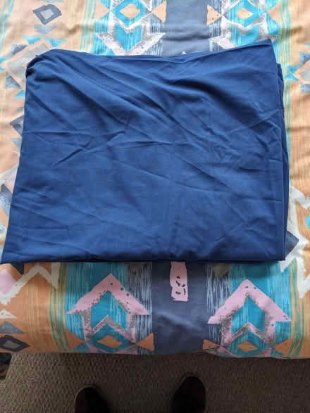 Photo of free Double fitted sheet - navy (Caversham Park RG4) #1