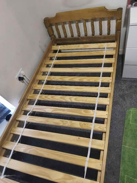 Photo of free Single pine bed (Manor Park S2) #1