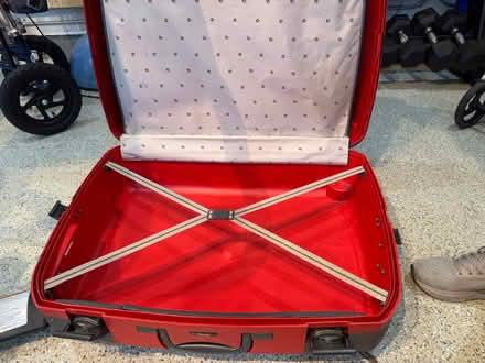 Photo of free Medium suitcase (checked) (101 and Fair Oaks Sunnyvale) #4