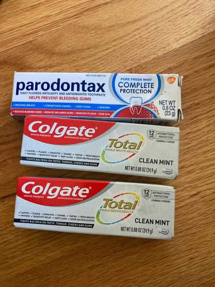 Photo of free Travel toothpaste (Sunnyvale near Ortega Park) #1