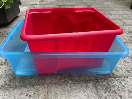 Photo of free Two plastic storage boxes (Sherwood NG5) #1