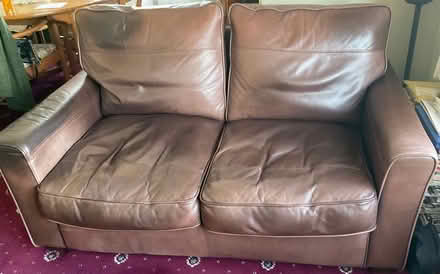 Photo of free Leather 2 Seat Sofa (Plymstock, PL9) #1