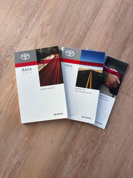 Photo of free RAV4 Owners manual (Arlington) #1