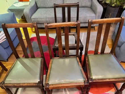 Photo of free 4 Dining Chairs - 3 serviceable one requires attention (Old Coulsdon CR5) #1