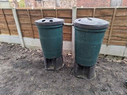 Photo of free 2x Rain water butt with standa (Irlams o' th' Height M6) #1