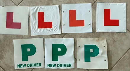 Photo of free L and P plates (Hinchley Wood KT10) #1