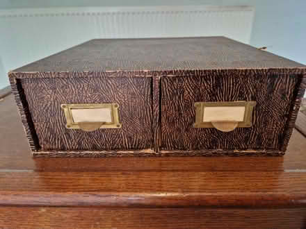 Photo of free Wooden index card filing drawers (Hindhead, Surrey) #1