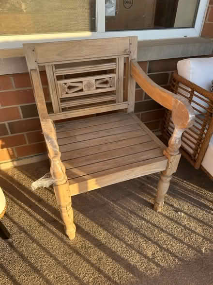 Photo of free Wooden chair/stand (Buffalo Grove, IL) #1