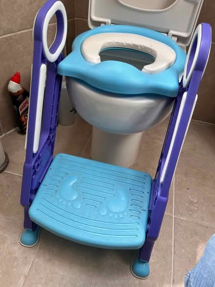 Photo of free Blue adjustable toilet seat/step (Lion Gate TW9) #1