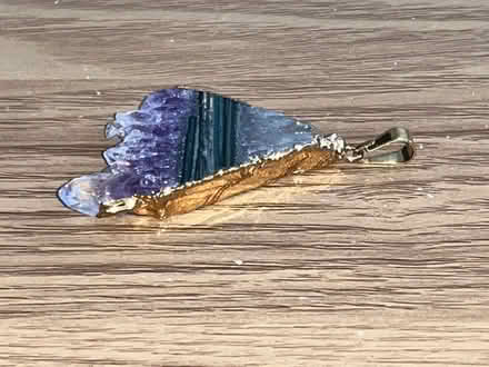 Photo of free Amethyst crystal slice pendant - new (New Eltham SE9) #2