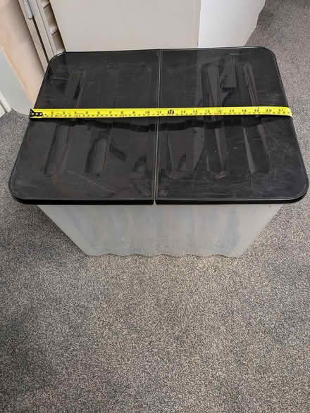 Photo of free Plastic Storage boxes with lids x 5 (Newcastle Under Lyme) #1