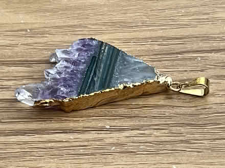 Photo of free Amethyst crystal slice pendant - new (New Eltham SE9) #3