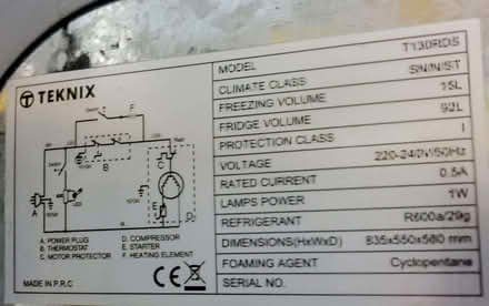 Photo of free Teknix Undercounter Retro Fridge (Tadcaster LS24) #4