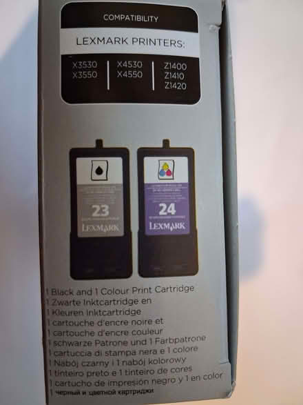 Photo of free Lexmark printer inks 23+24 (Cradley WR13) #2